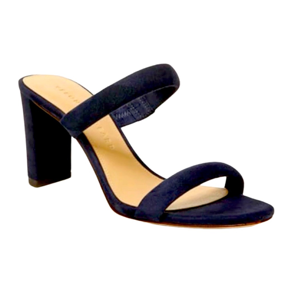 NWOB Veronica Beard Gauley Black Suede Slide Sandal - Sz 11